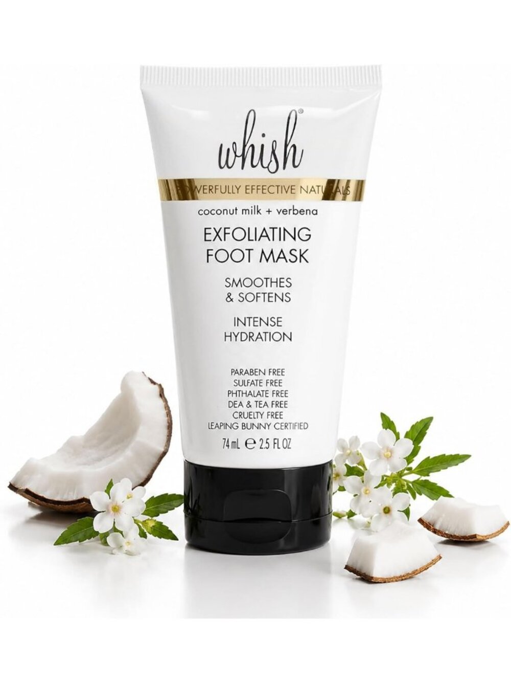Coconut Milk & Verbena Exfoliating Foot Mask - Smooth, Soft, Intense Hydration